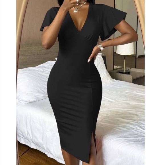 Boho split hem bodycon dress - Picture 3 of 16